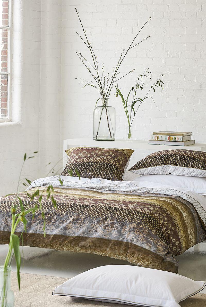 Essix Home Collection Housse De Couette En Satin De Coton Kasavu