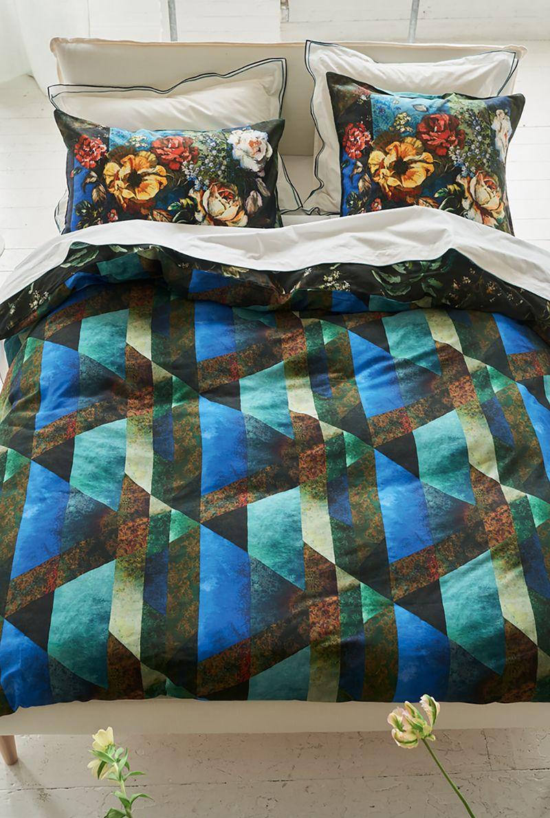 Essix Home Collection Housse De Couette En Satin De Coton Minakari