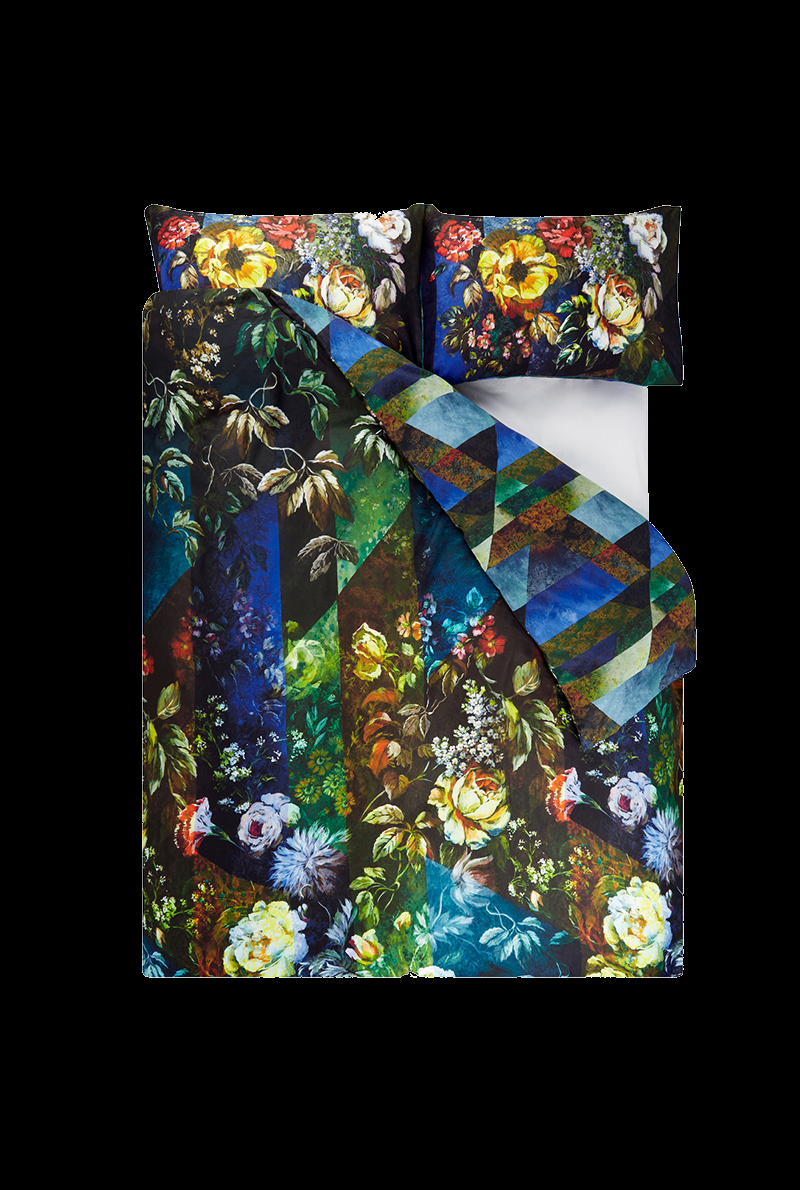 Essix Home Collection Housse De Couette En Satin De Coton Minakari