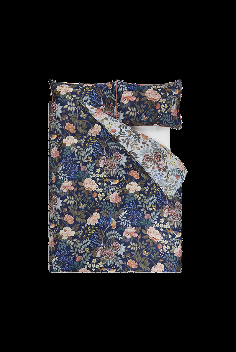 Essix Home Collection Housse De Couette En Satin De Coton Porcelain De Chine