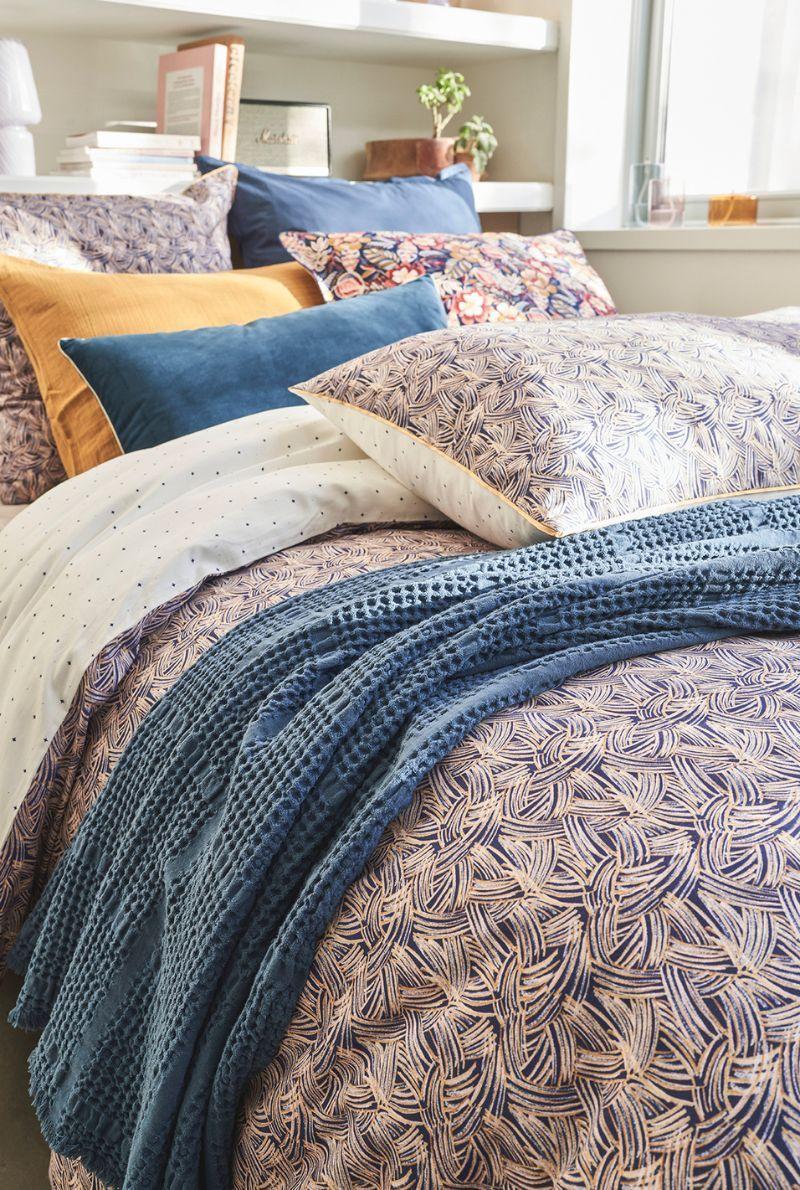 Essix Home Collection Housse De Couette En Satin De Coton Tressage