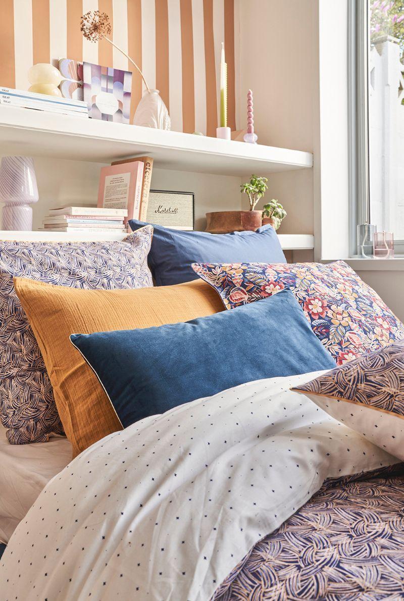 Essix Home Collection Housse De Couette En Satin De Coton Tressage