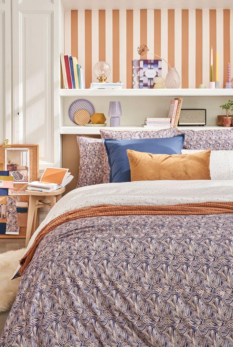 essix home collection Housse de couette en satin de coton Tressage