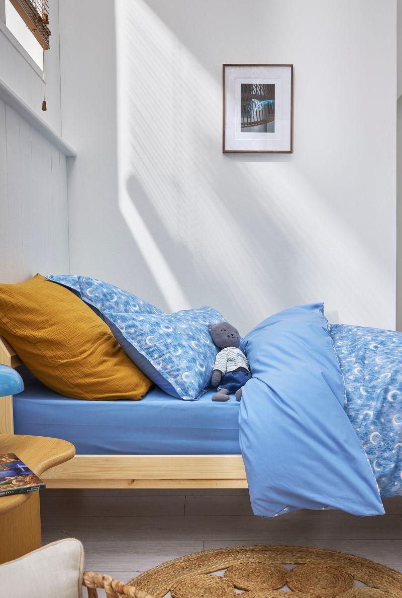 Essix Home Collection Housse De Couette Enfant En Percale De Coton Petit Rêveur