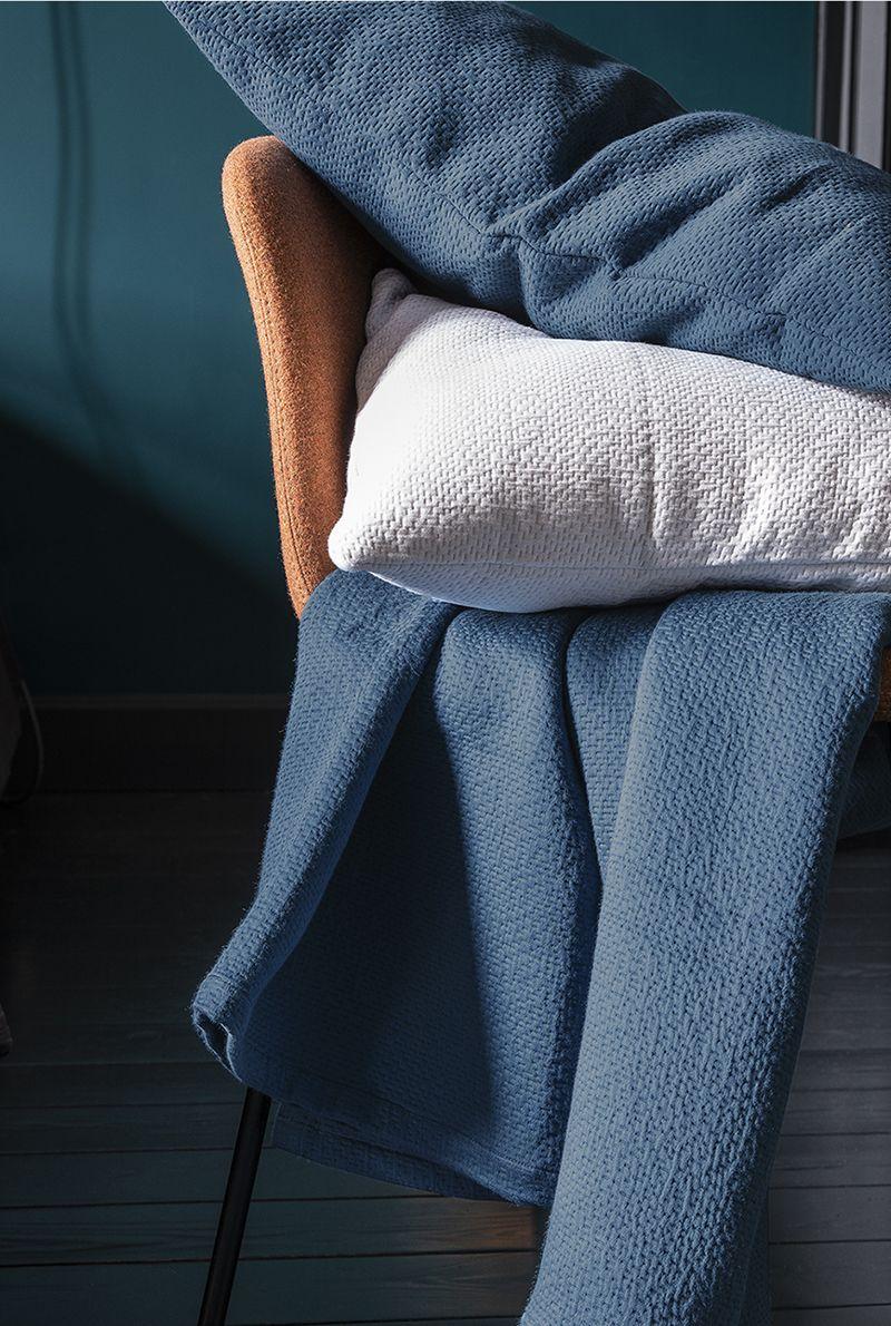 Essix Home Collection Housse De Coussin En Jacquard De Coton Poème