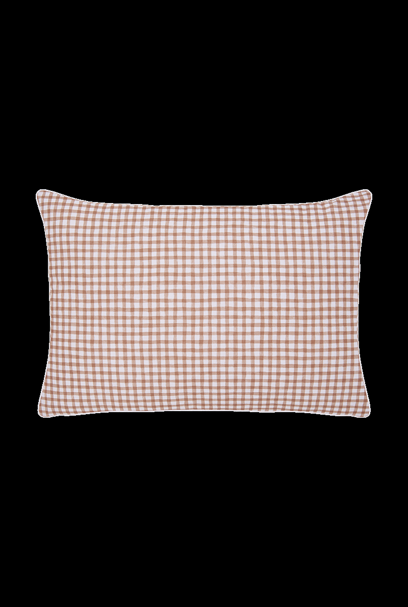 essix home collection Housse de coussin en percale de coton Vichy 40x60 cm