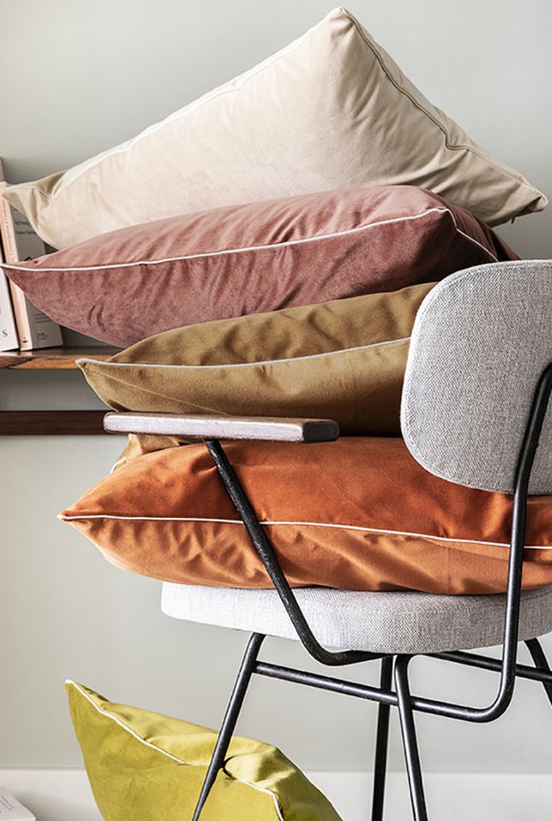 Essix Home Collection Housse De Coussin En Velours Gatsby