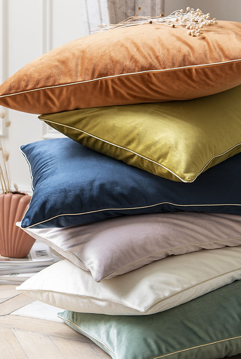 Essix Home Collection Housse De Coussin En Velours Gatsby