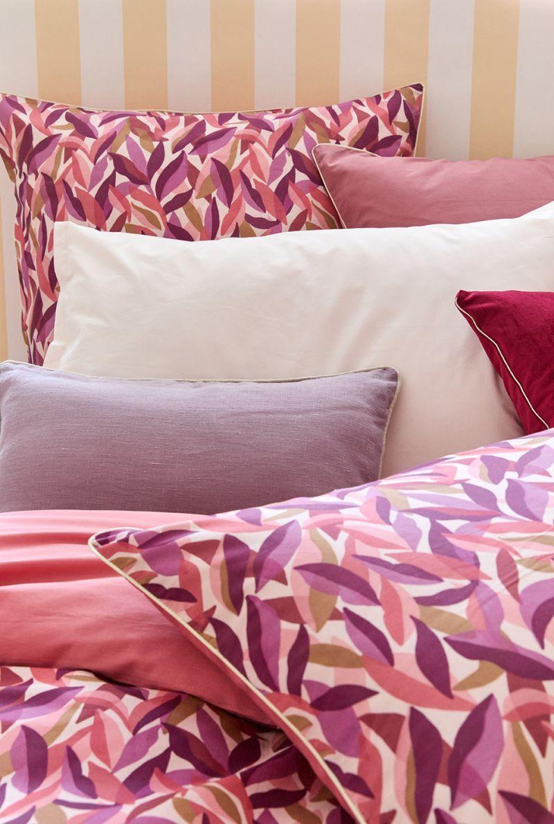 Essix Home Collection Parure De Lit En Percale De Coton Leaves
