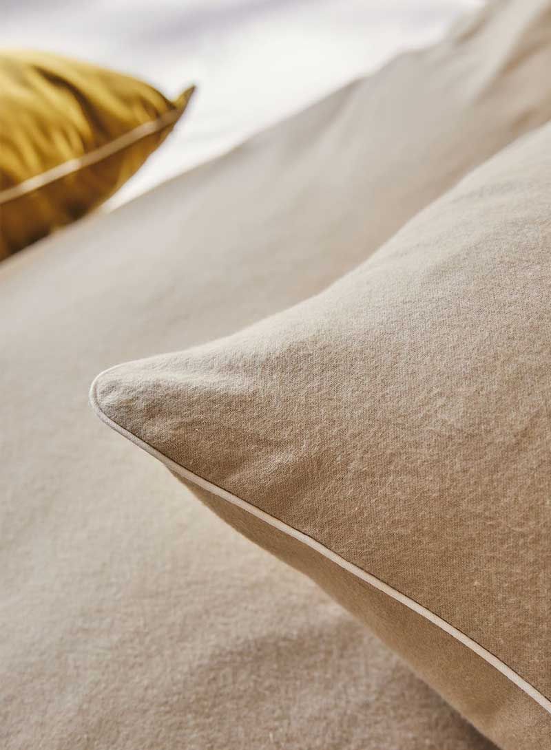 Essix Home Collection Parure En Flanelle De Coton Chambray Frisson