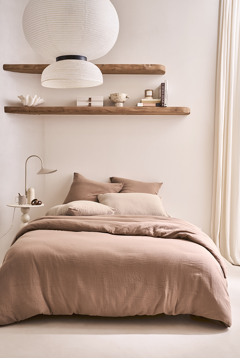 essix home collection Parure en gaze de coton lavée Tendresse