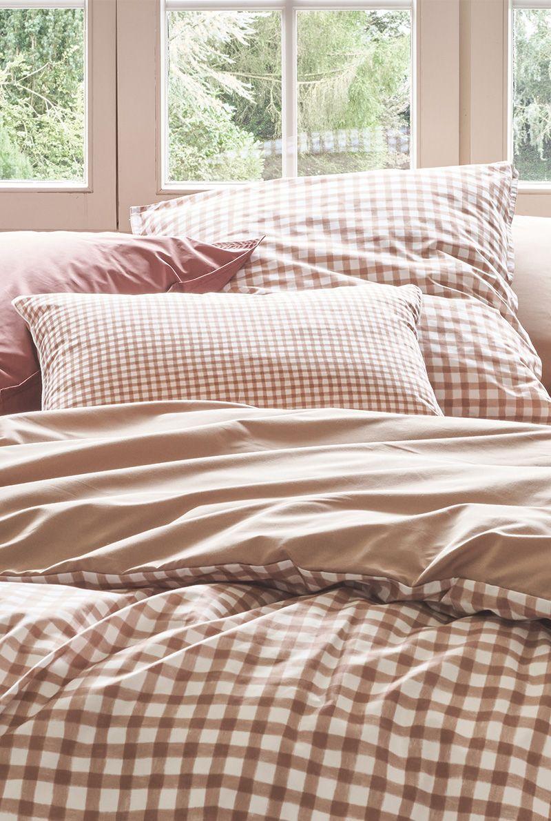 Essix Home Collection Parure En Percale De Coton Vichy Made In France