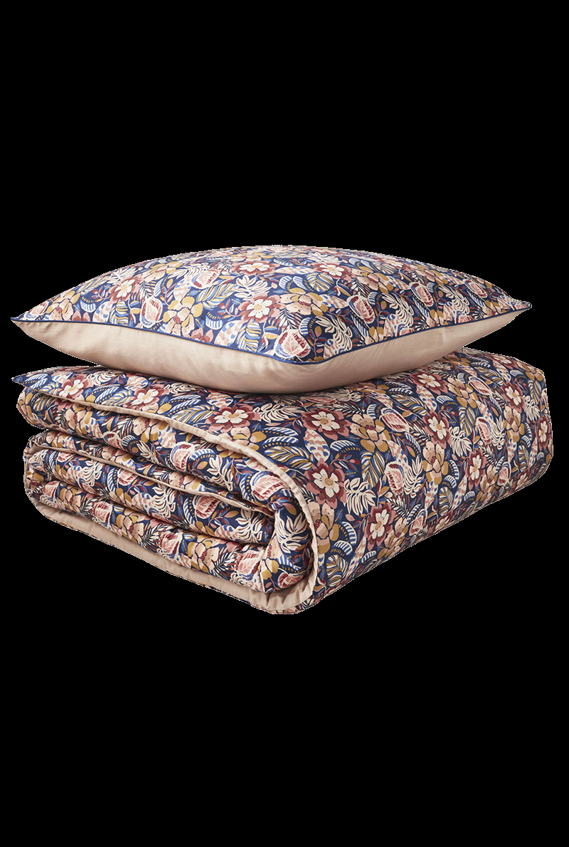 Essix Home Collection Parure En Satin De Coton Folk Flowers