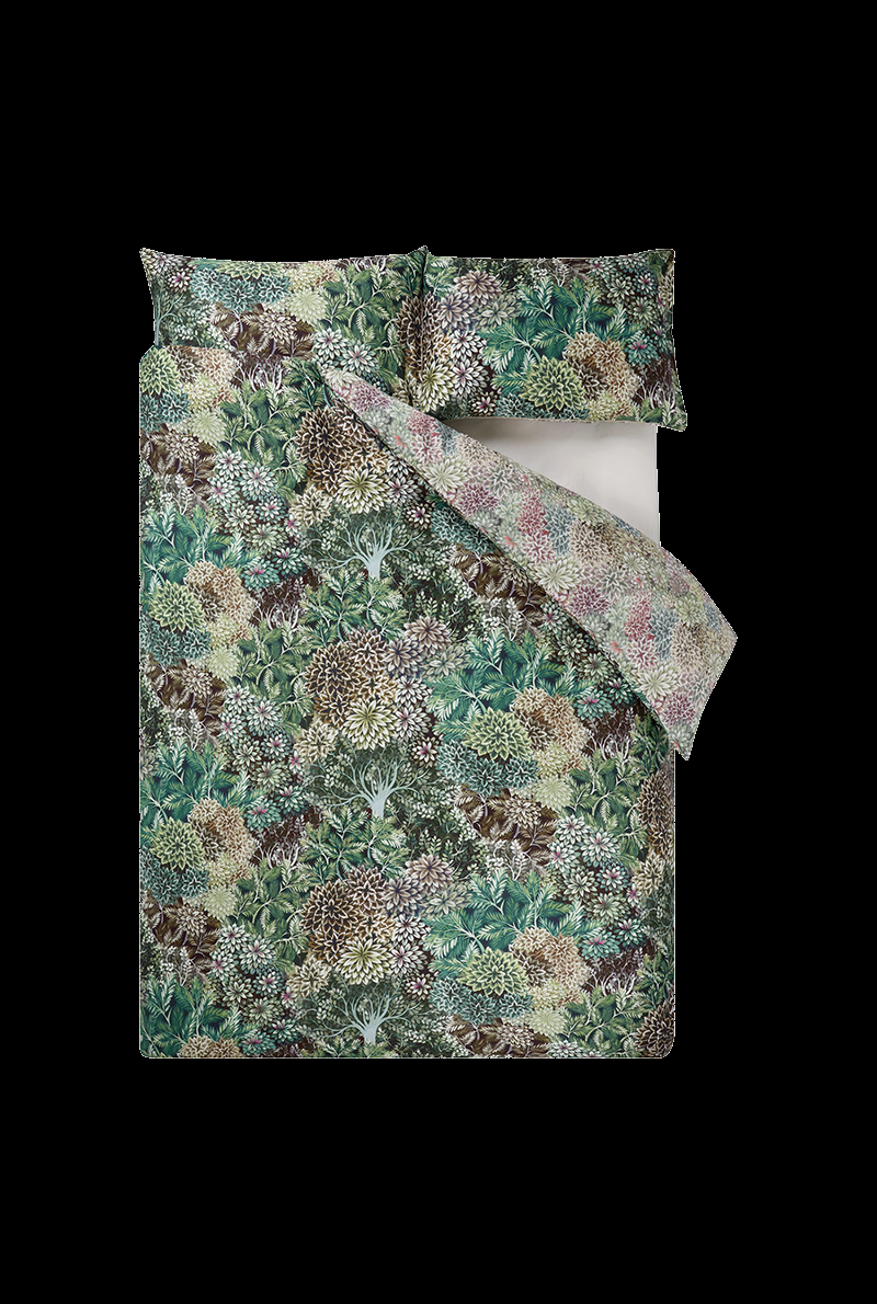 Essix Home Collection Parure En Satin De Coton Madhya Azure