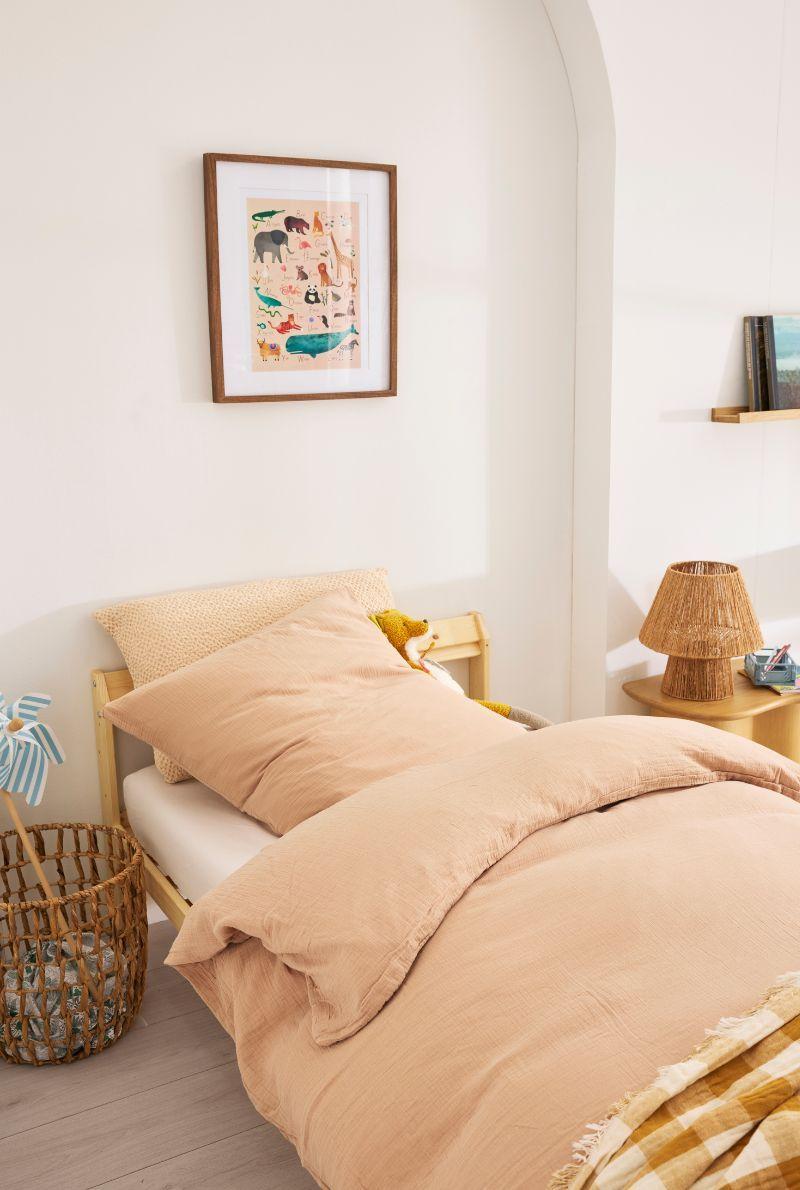 Essix Home Collection Parure Enfant En Gaze De Coton Lavée Tendresse