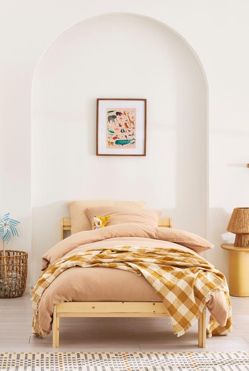 essix home collection Parure enfant en gaze de coton lavée Tendresse