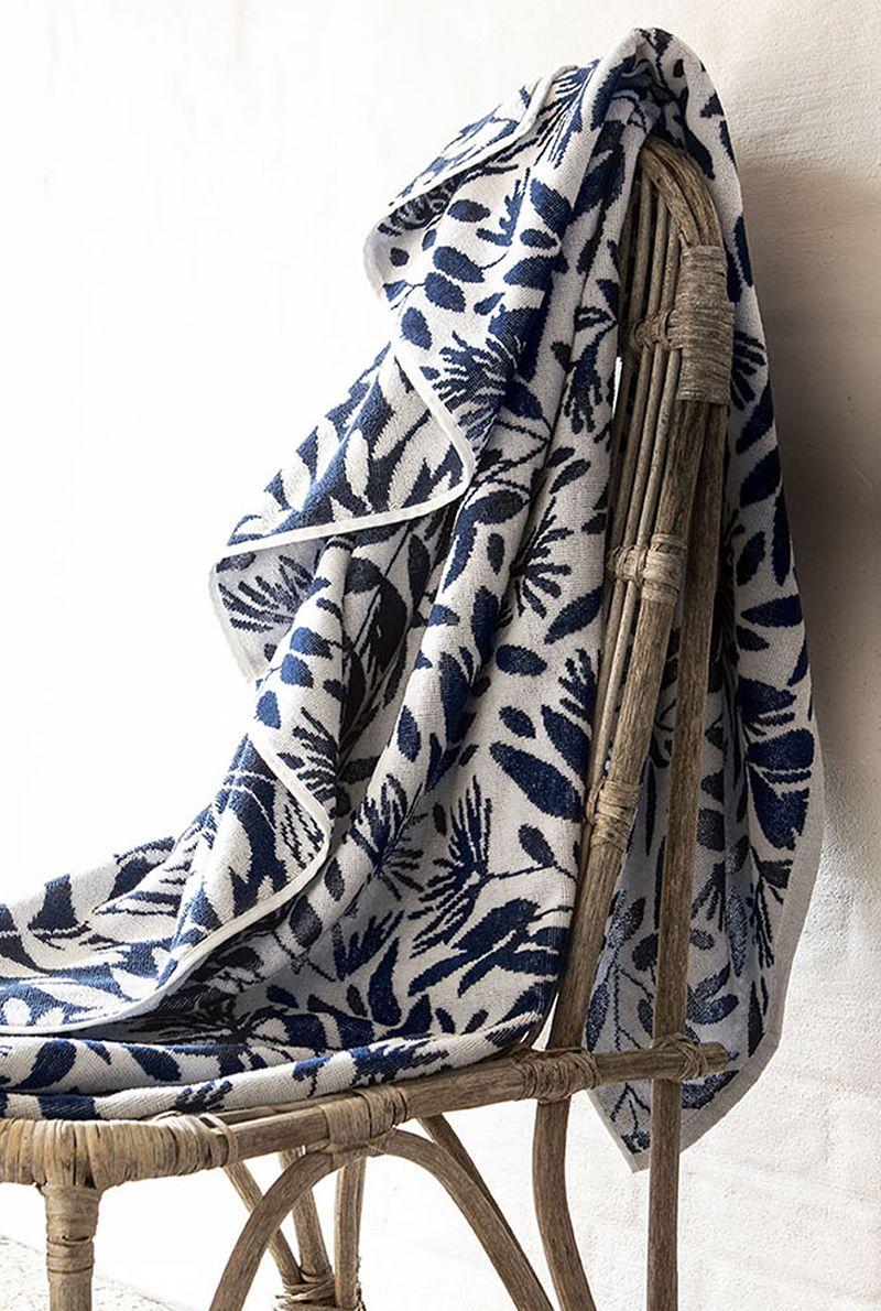 essix home collection Serviette de plage en jacquard de coton Brehat 100x180 cm