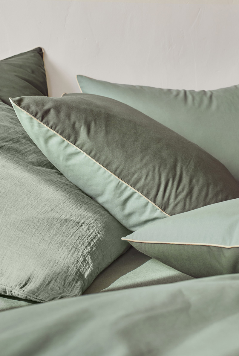 Essix Home Collection Taie D'oreiller En Coton Bons Jours