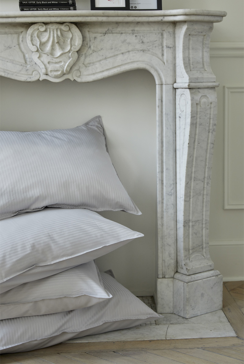 Essix Home Collection Taie D'oreiller En Jacquard De Satin Grand Hôtel