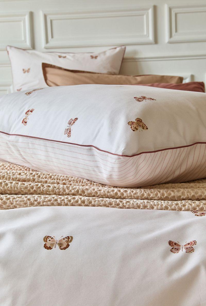 Essix Home Collection Taie D'oreiller En Percale De Coton Délicatesse