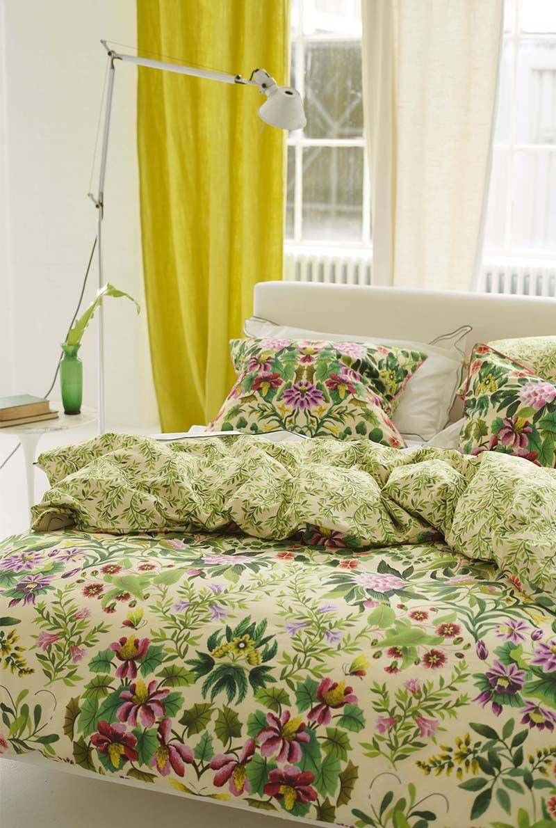 Essix Home Collection Taie D'oreiller En Percale De Coton Ikebana Damask