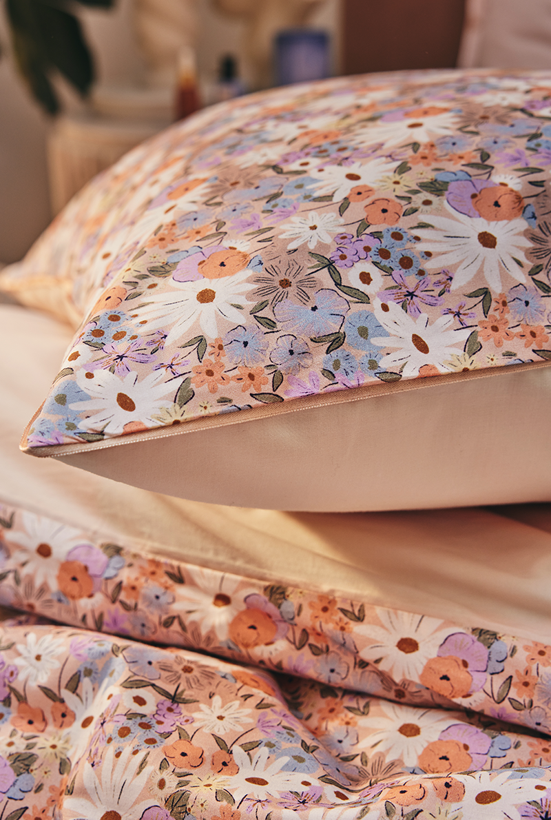 Essix Home Collection Taie D'oreiller En Percale De Coton Love Story
