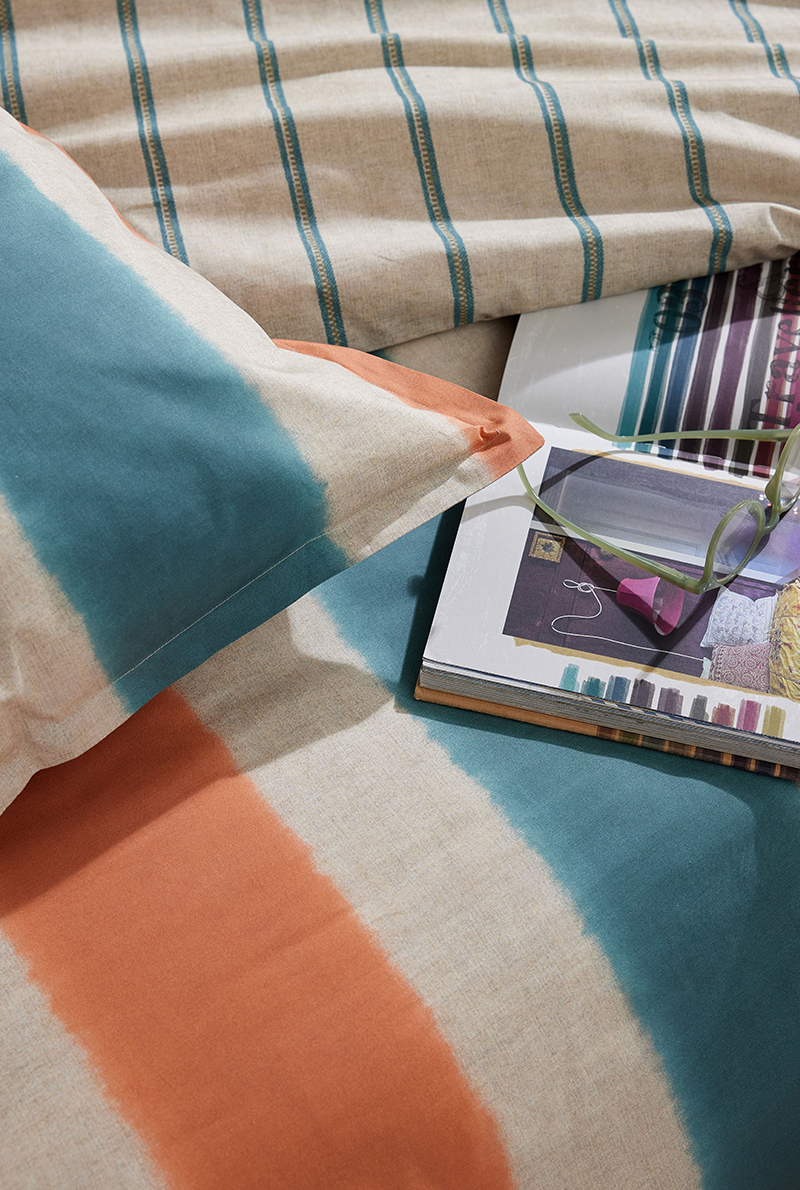 Essix Home Collection Taie D'oreiller En Percale De Coton Mirmande Moss