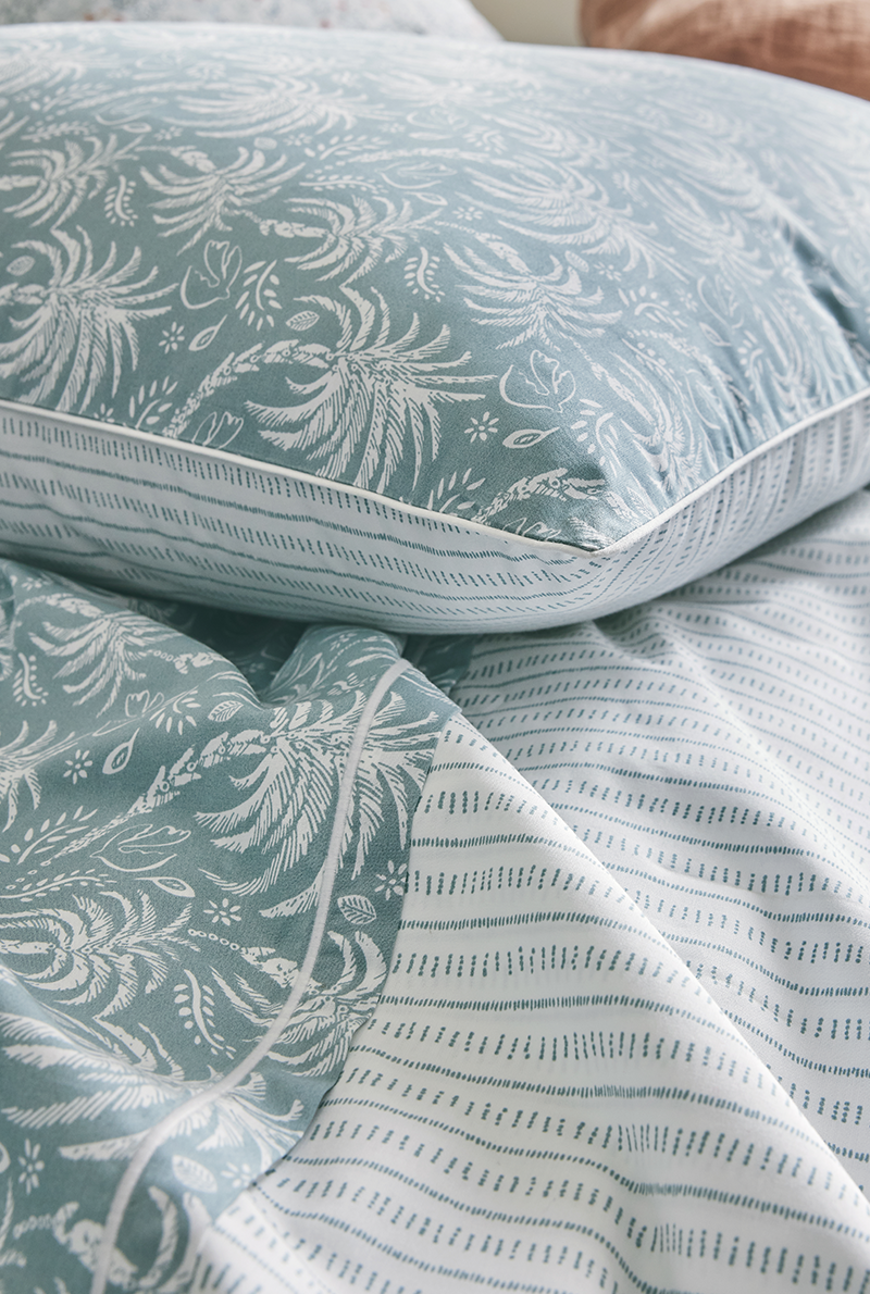 Essix Home Collection Taie D'oreiller En Percale De Coton Palma