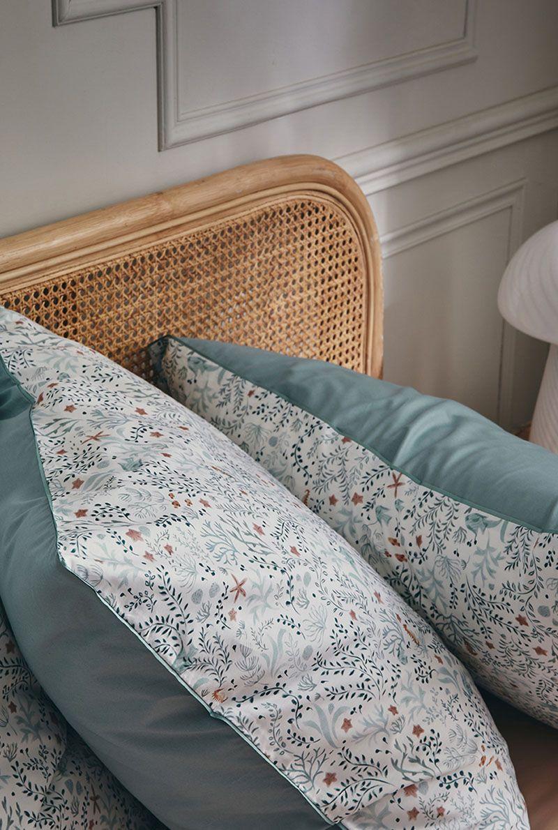 Essix Home Collection Taie D'oreiller En Percale De Coton Sous L'Océan