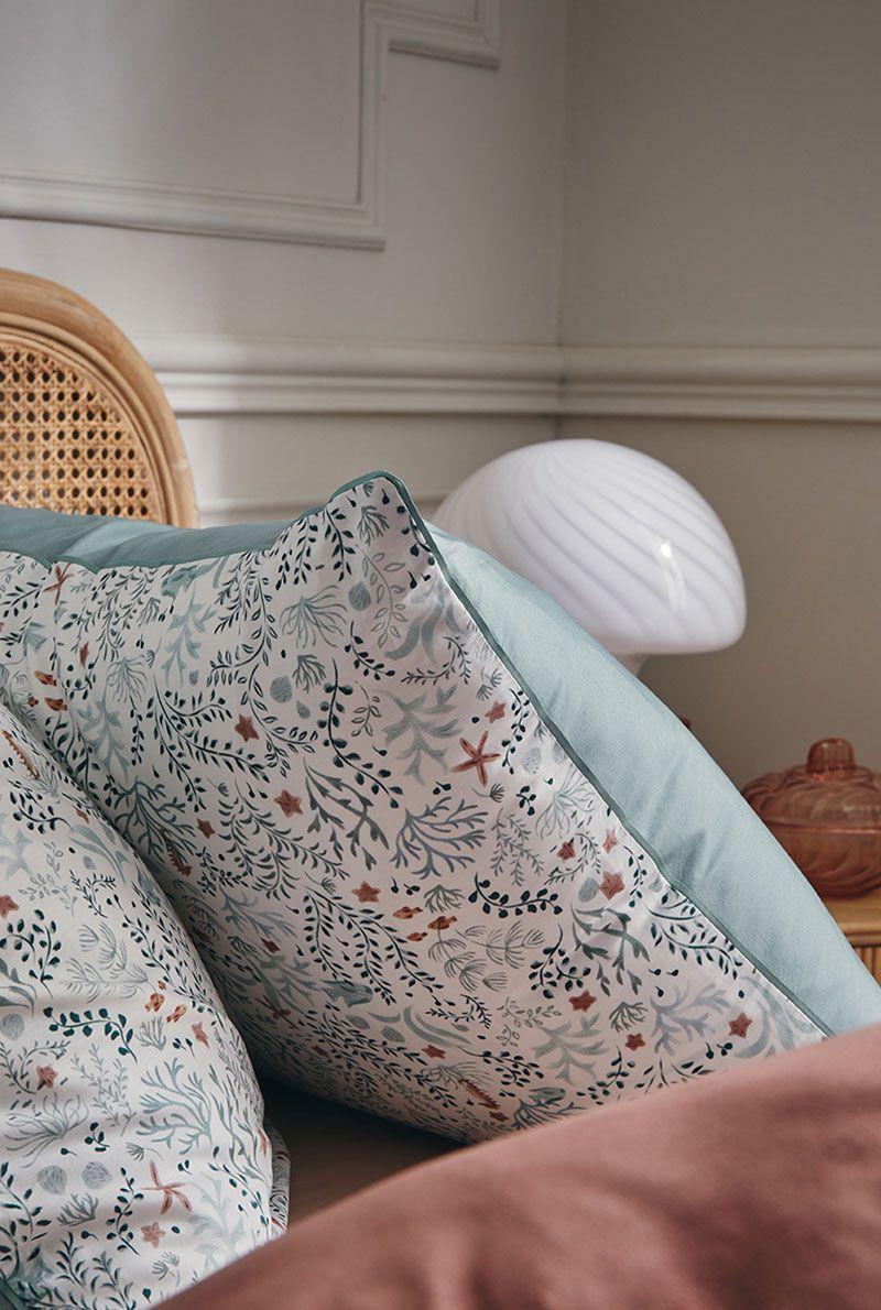 Essix Home Collection Taie D'oreiller En Percale De Coton Sous L'Océan