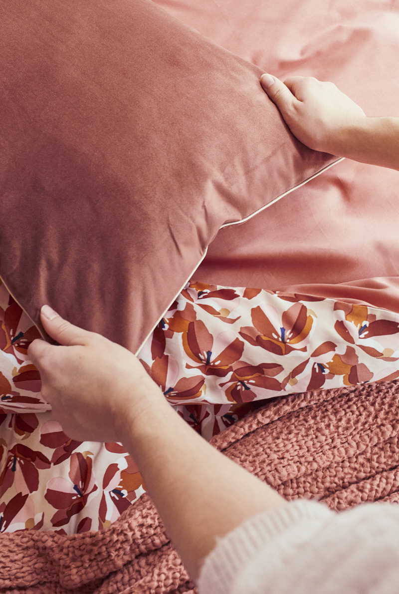 Essix Home Collection Taie D'oreiller En Satin De Coton Allegoria