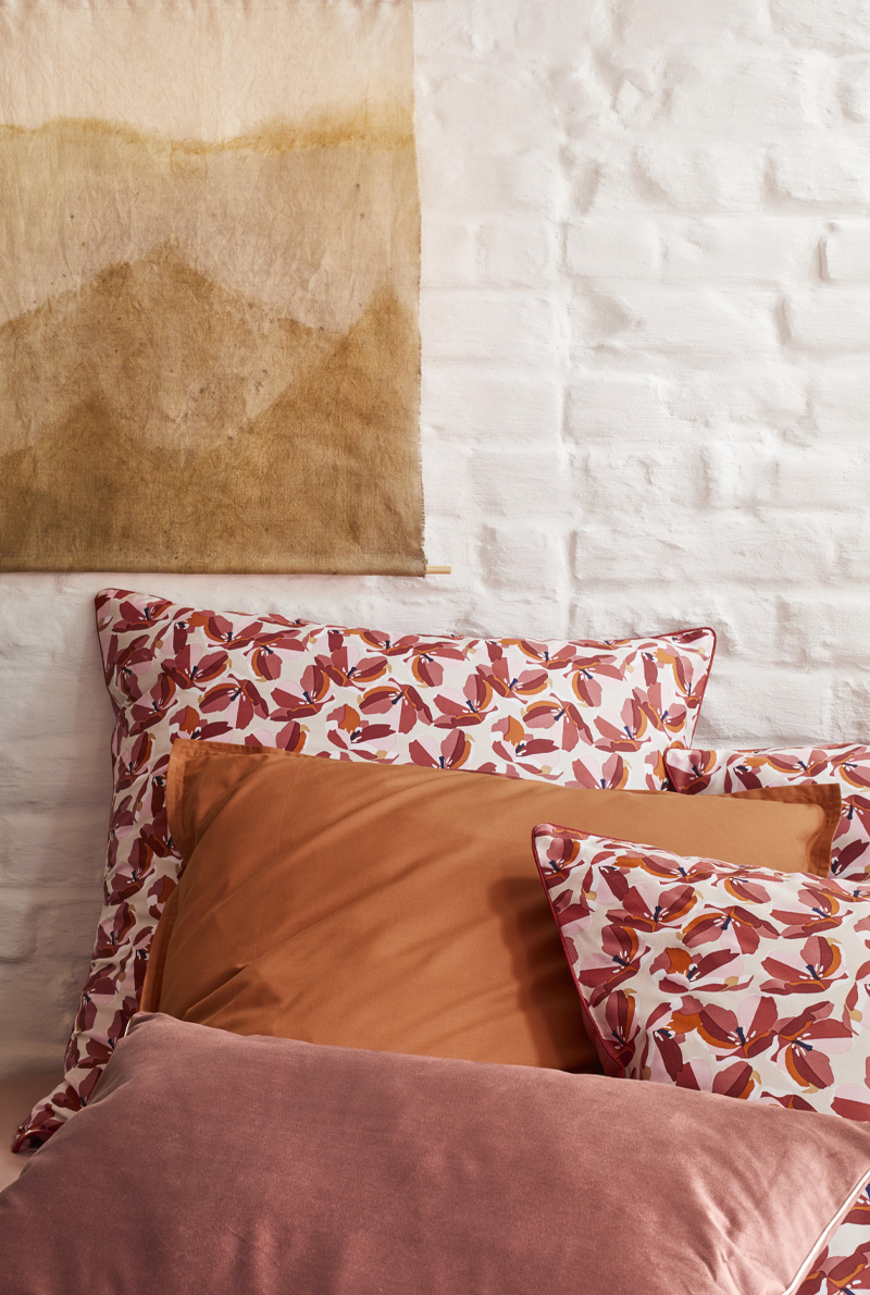 Essix Home Collection Taie D'oreiller En Satin De Coton Allegoria