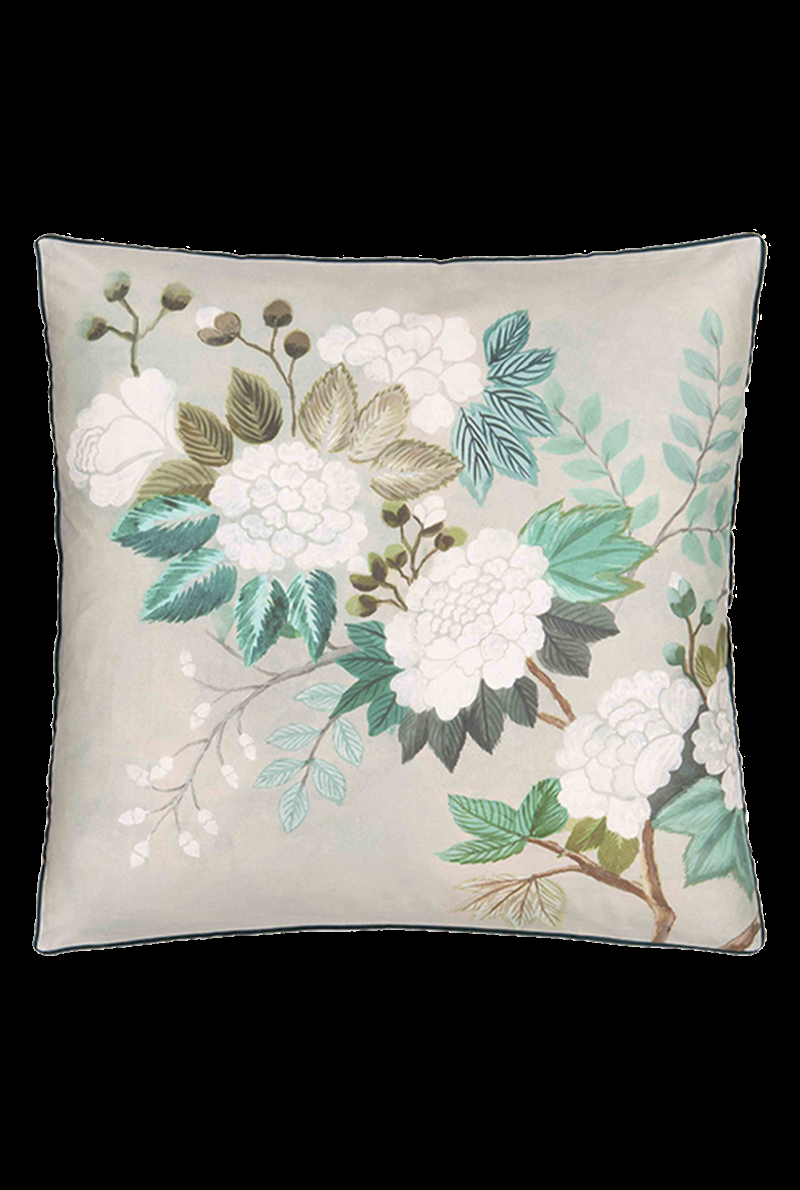 essix home collection Taie d'oreiller en satin de coton Fleur Orientale