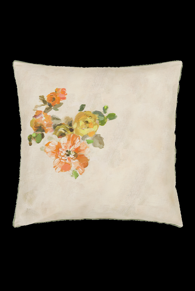 essix home collection Taie d'oreiller en satin de coton Giardino Di Rose