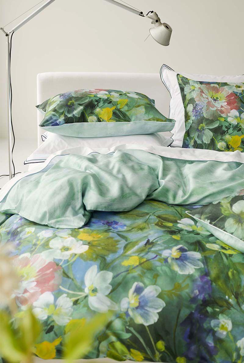 Essix Home Collection Taie D'oreiller En Satin De Coton Gladys Blossom
