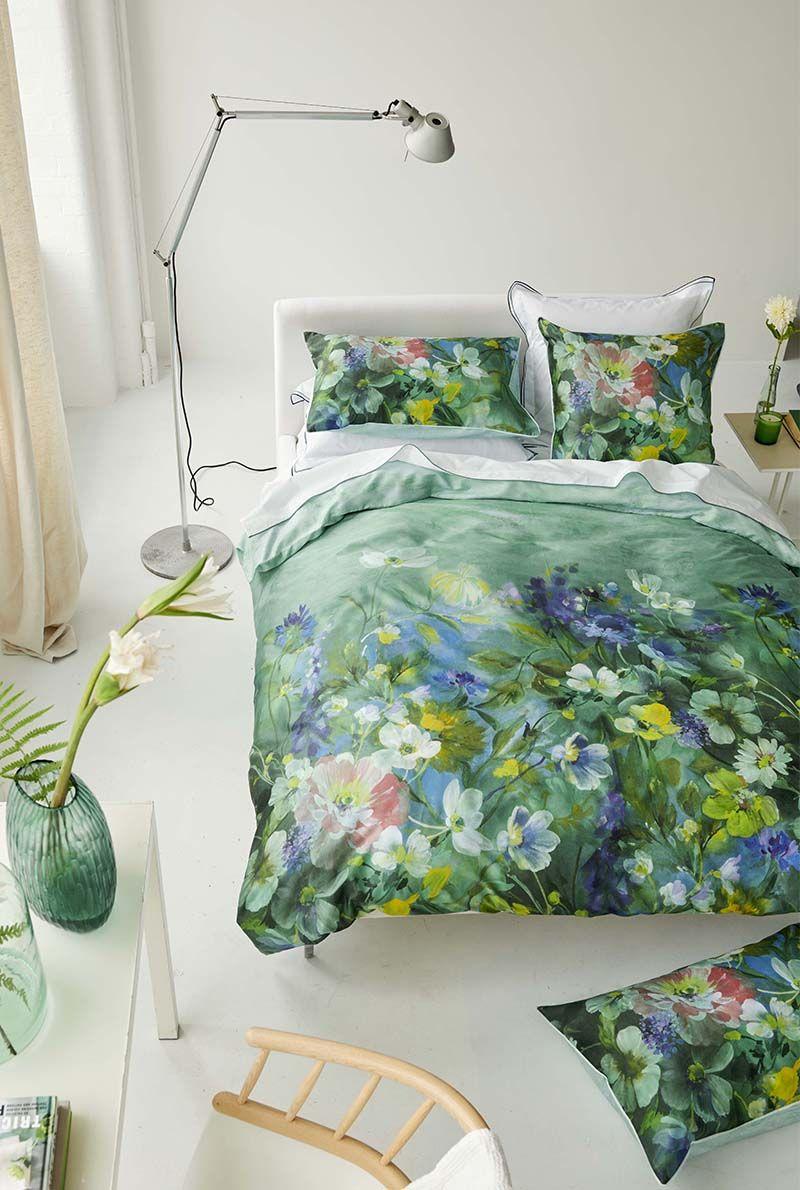 Essix Home Collection Taie D'oreiller En Satin De Coton Gladys Blossom