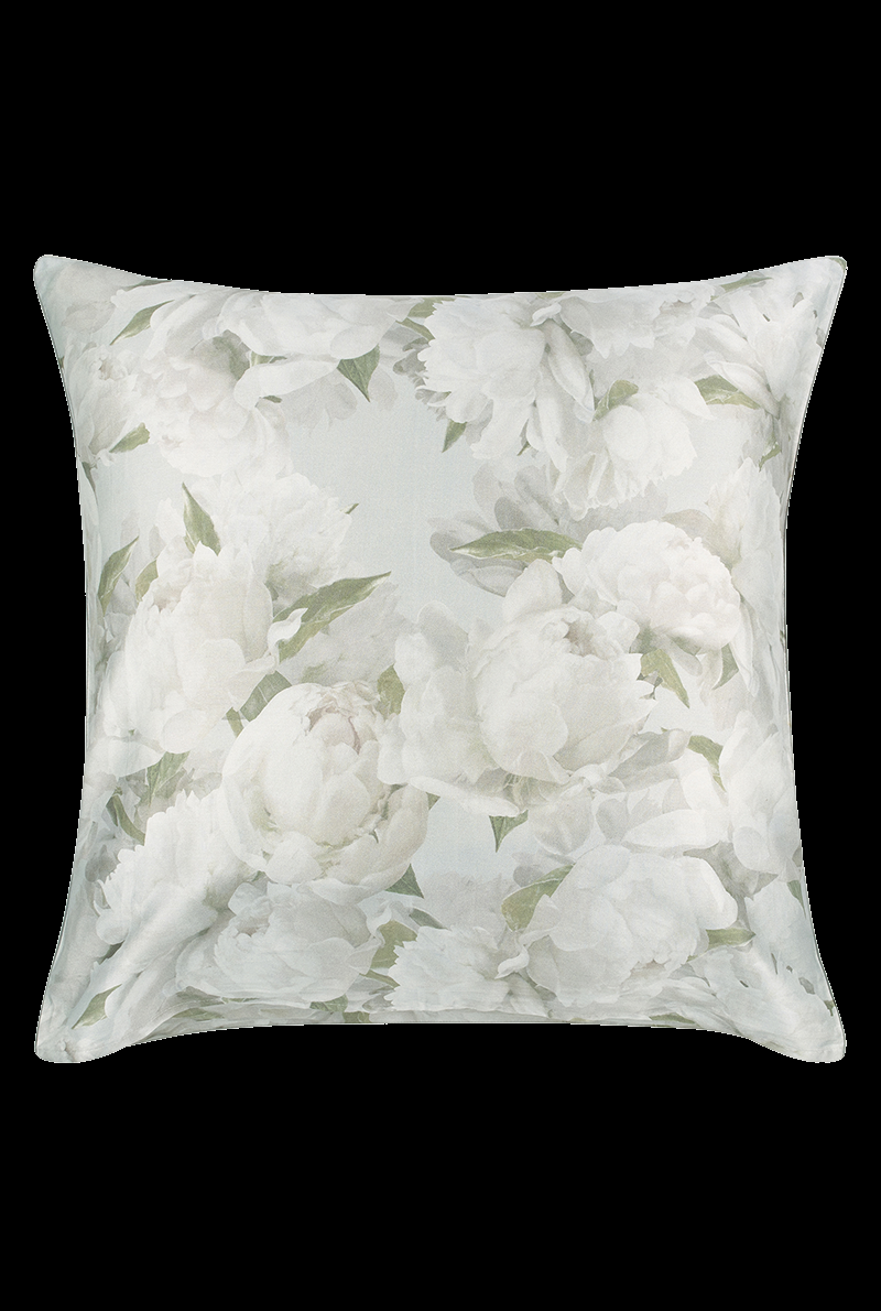 Essix Home Collection Taie D'oreiller En Satin De Coton Peonia Grande