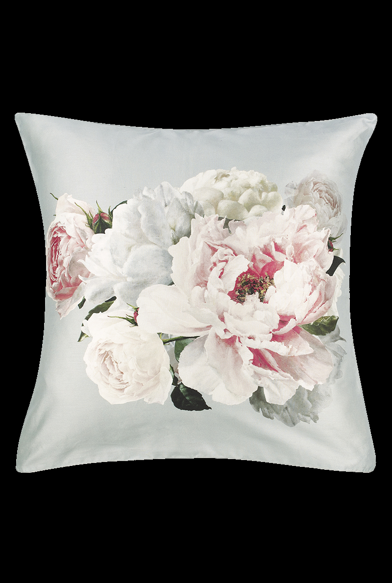 essix home collection Taie d'oreiller en satin de coton Peonia Grande