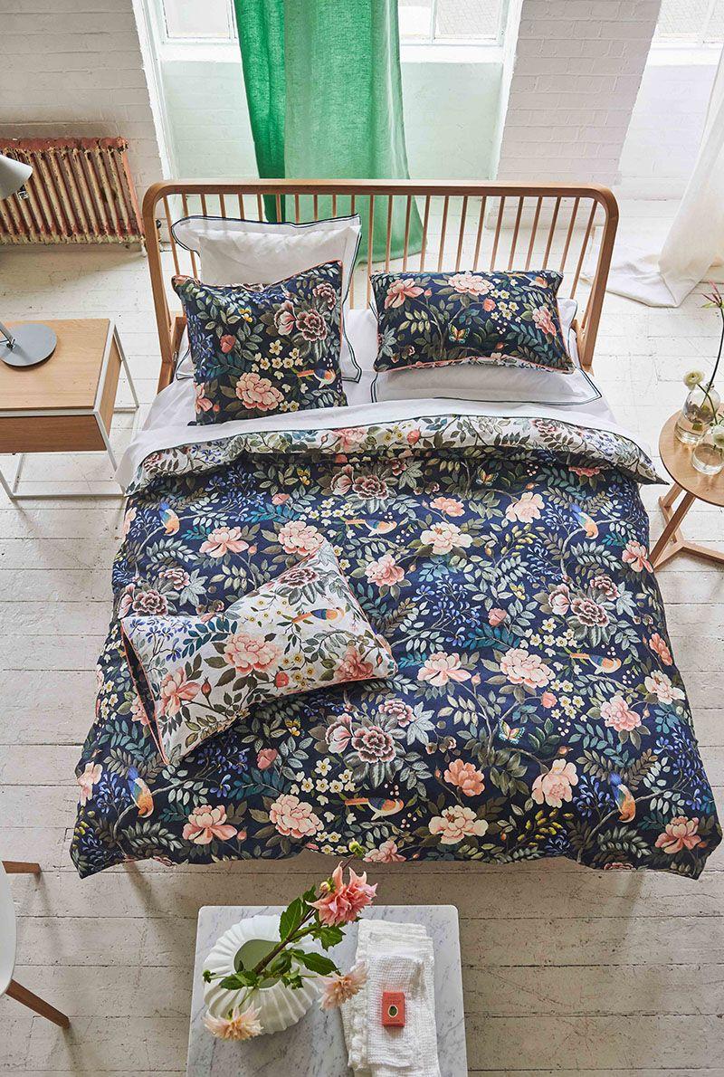 Essix Home Collection Taie D'oreiller En Satin De Coton Porcelain De Chine