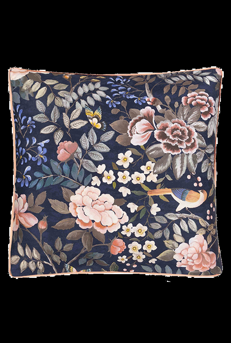 essix home collection Taie d'oreiller en satin de coton Porcelain de Chine