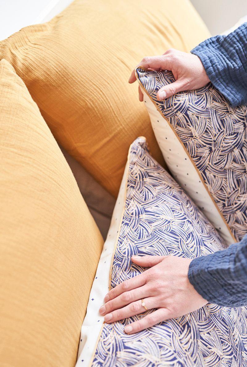 Essix Home Collection Taie D'oreiller En Satin De Coton Tressage