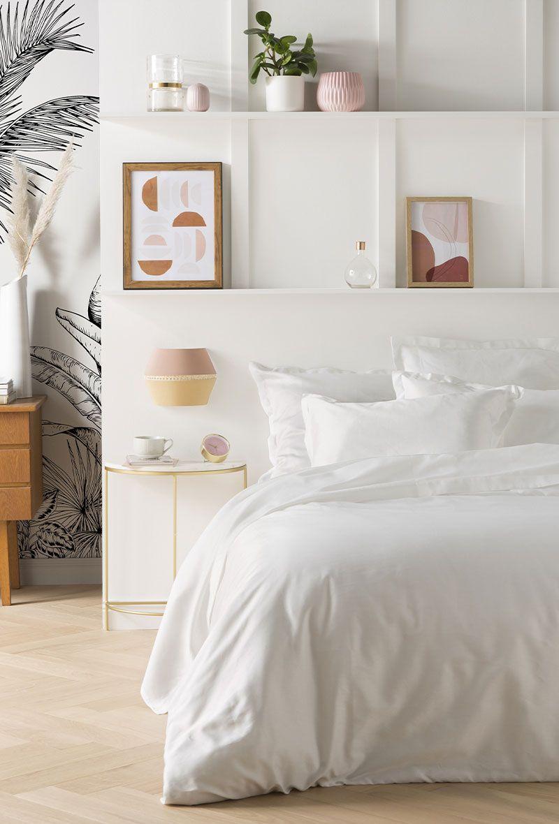 Essix Home Collection Taie D'oreiller En Satin De Coton Triumph Line