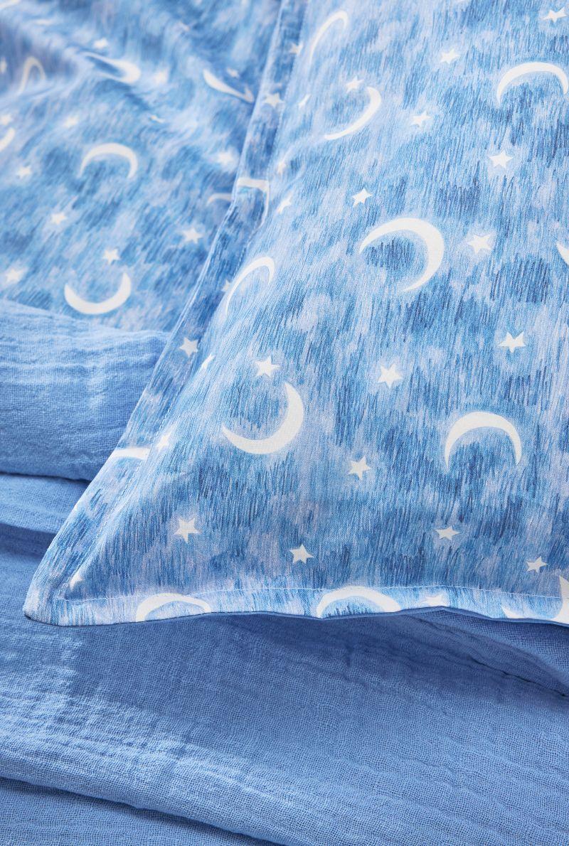 Essix Home Collection Taie D'oreiller Enfant En Percale De Coton Petit Rêveur