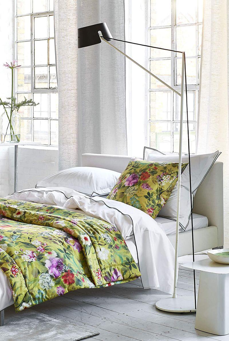 Essix Home Collection Taie Décorative En Satin De Coton Imprimé Proserpine 60x60 Cm