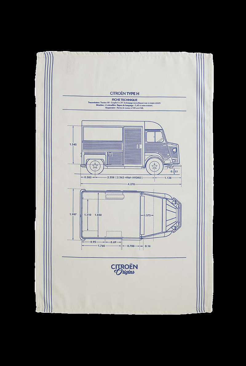 essix home collection Torchon en coton Citroën Type H