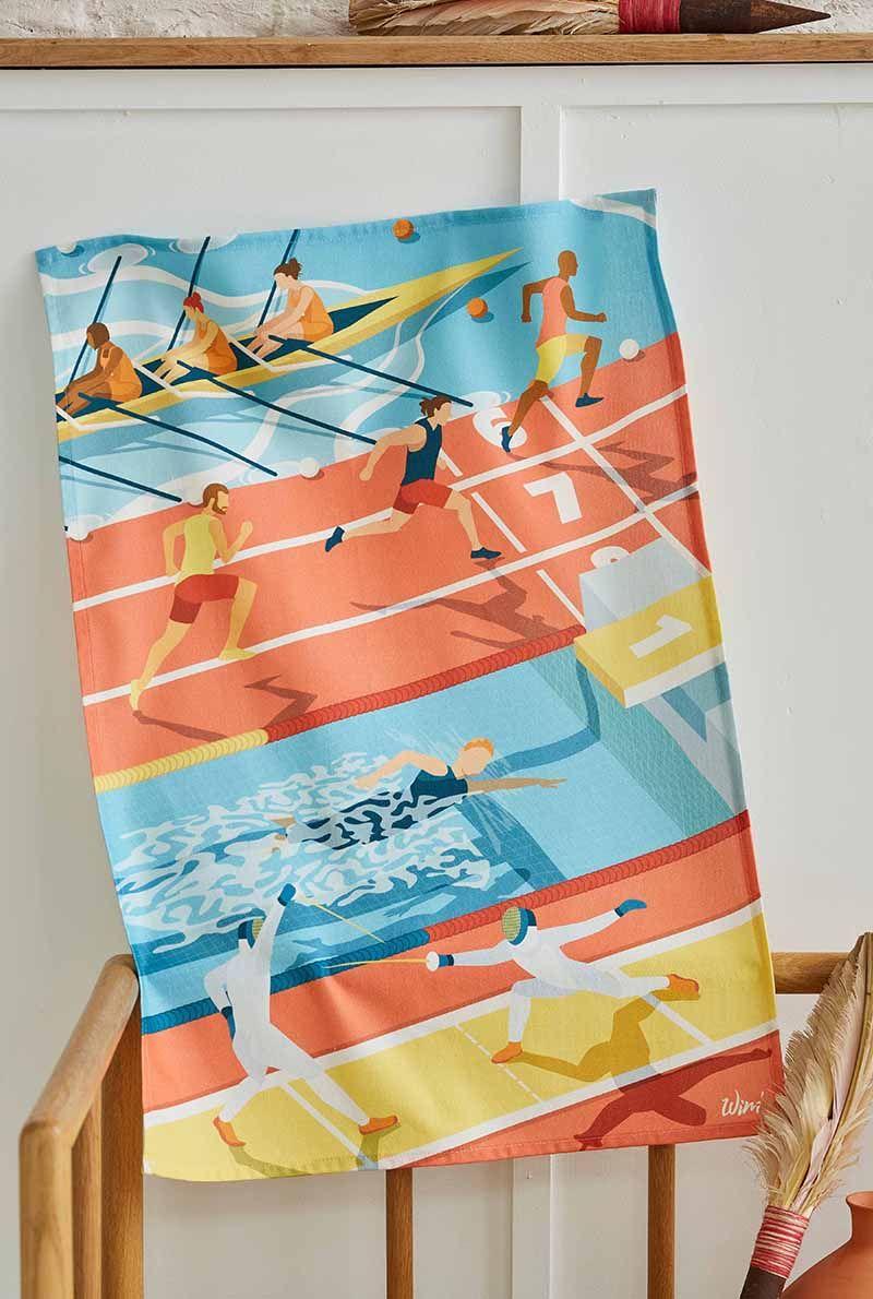 Essix Home Collection Torchon En Coton Wim Les Athlètes