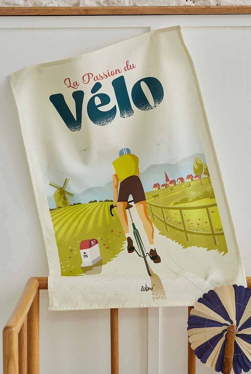 Essix Home Collection Torchon En Coton Wim Passion Vélo