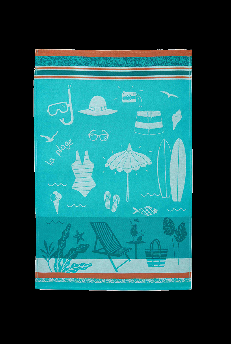 essix home collection Torchon en jacquard de coton A la plage