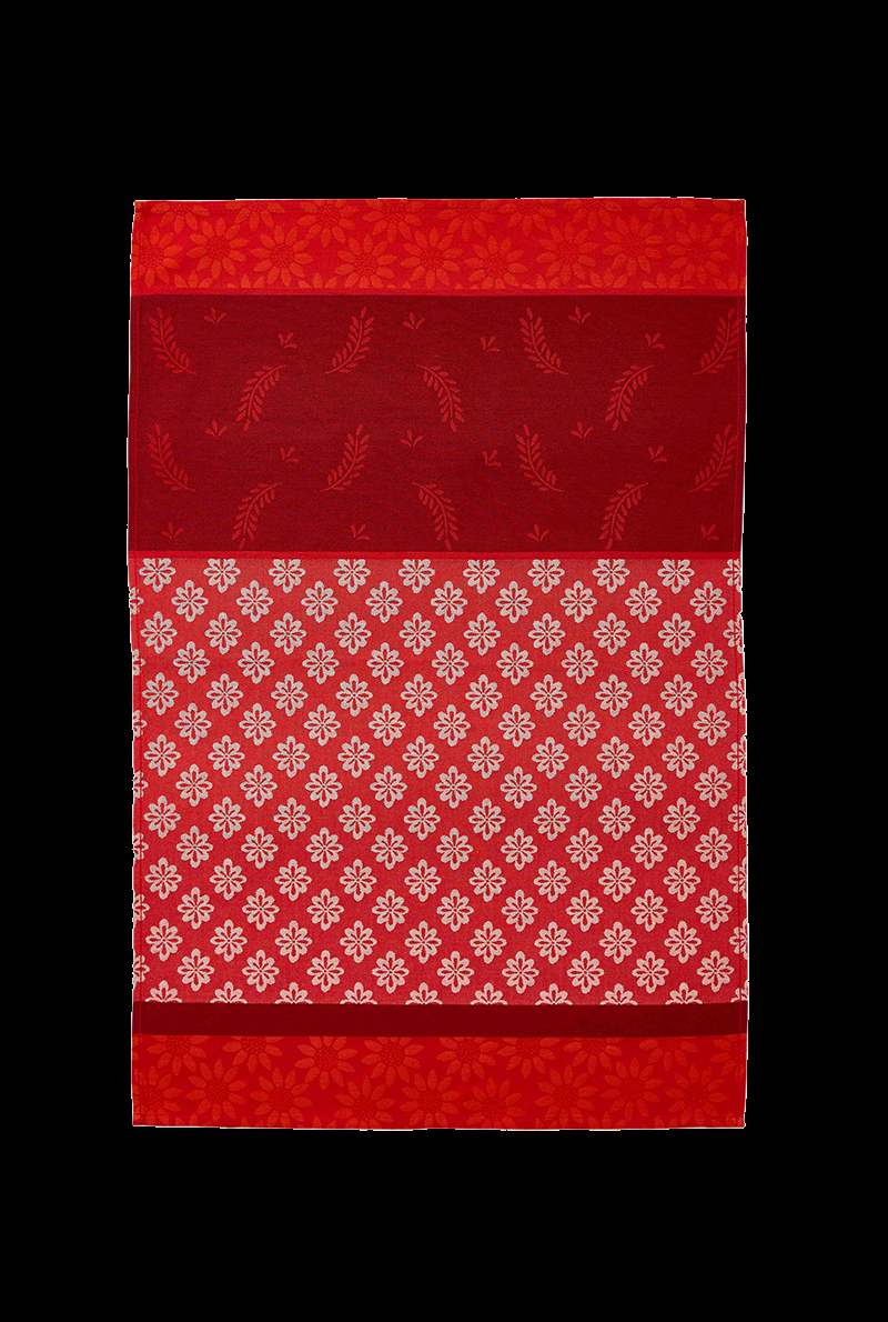 essix home collection Torchon en jacquard de coton Bastide Rouge