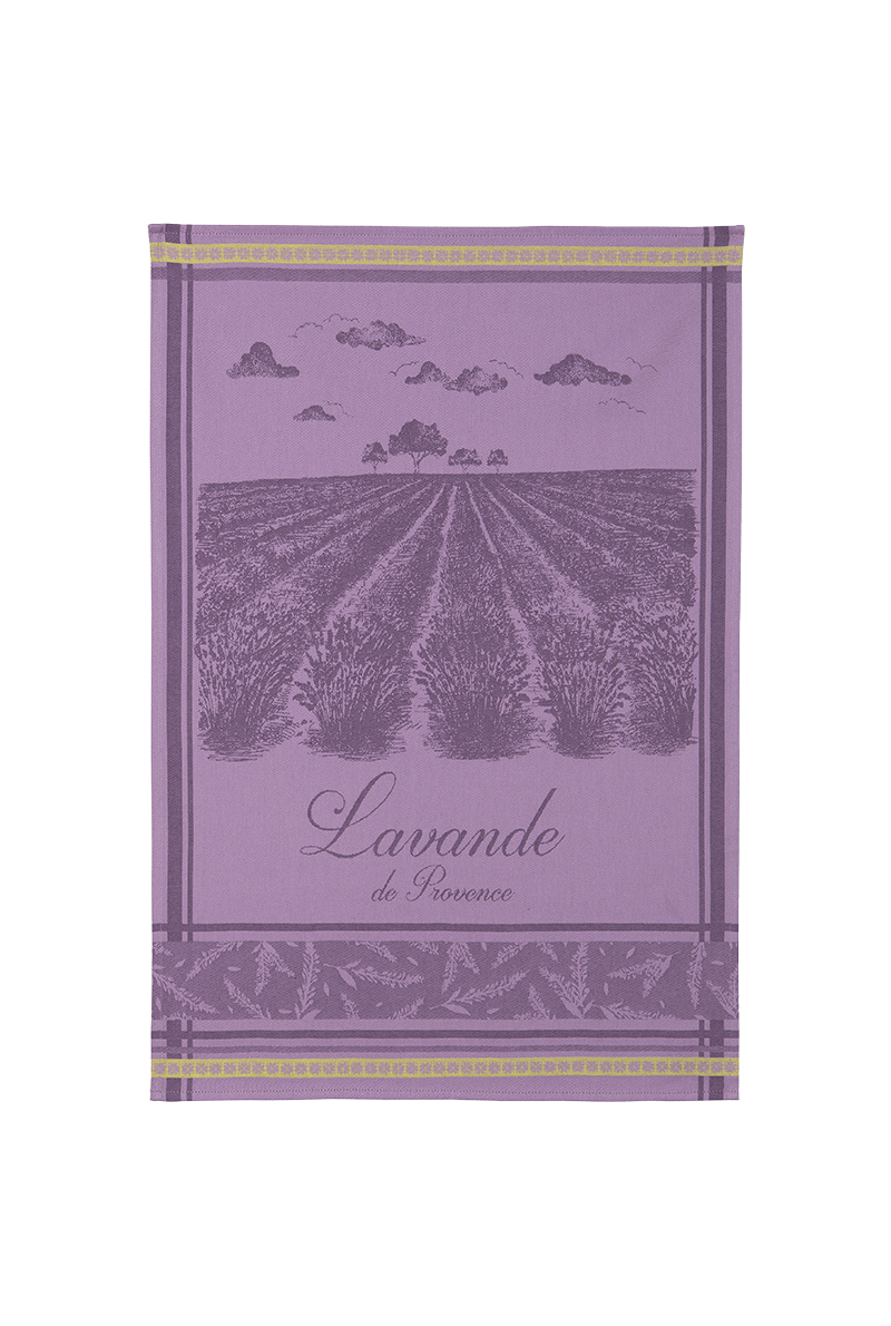 essix home collection Torchon en jacquard de coton Champs de Lavande